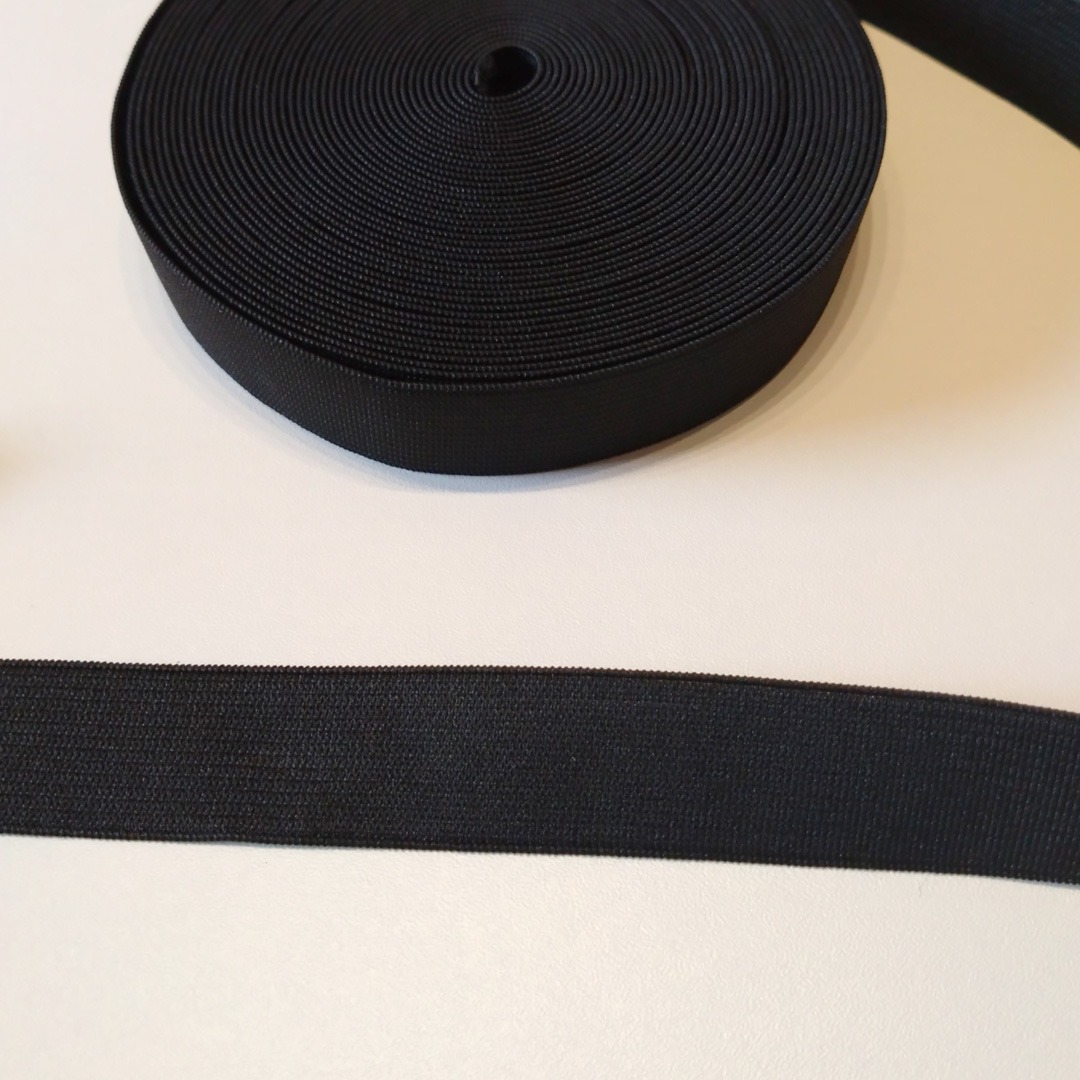 Bundgummi in Schwarz, verschiedene Breiten