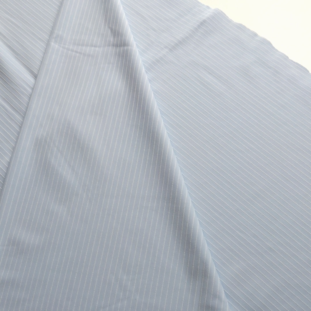 Dessousstoff in Bleu mit weißen Streifen