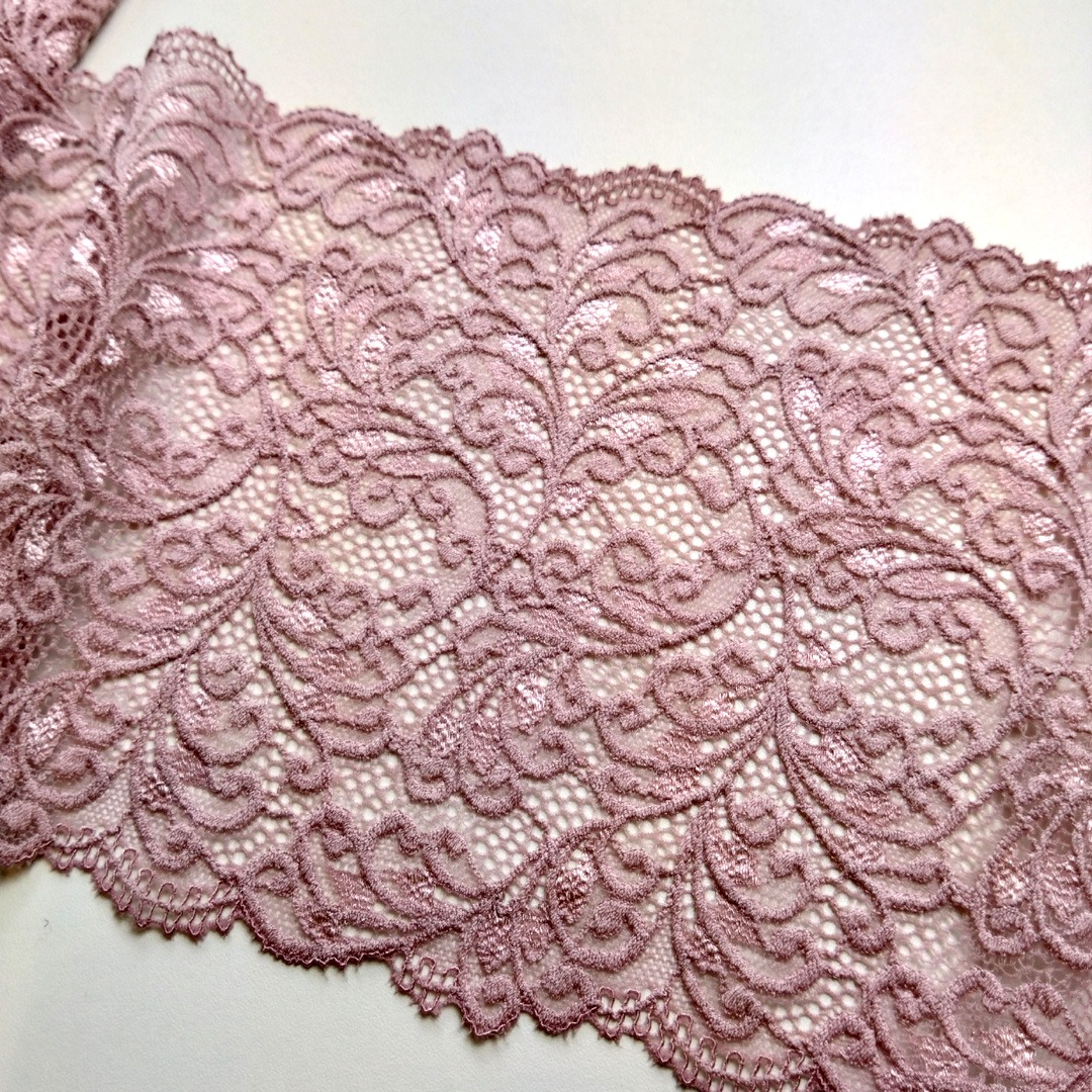 Spitze Altrosa, Ranken, 17 cm (bdt)