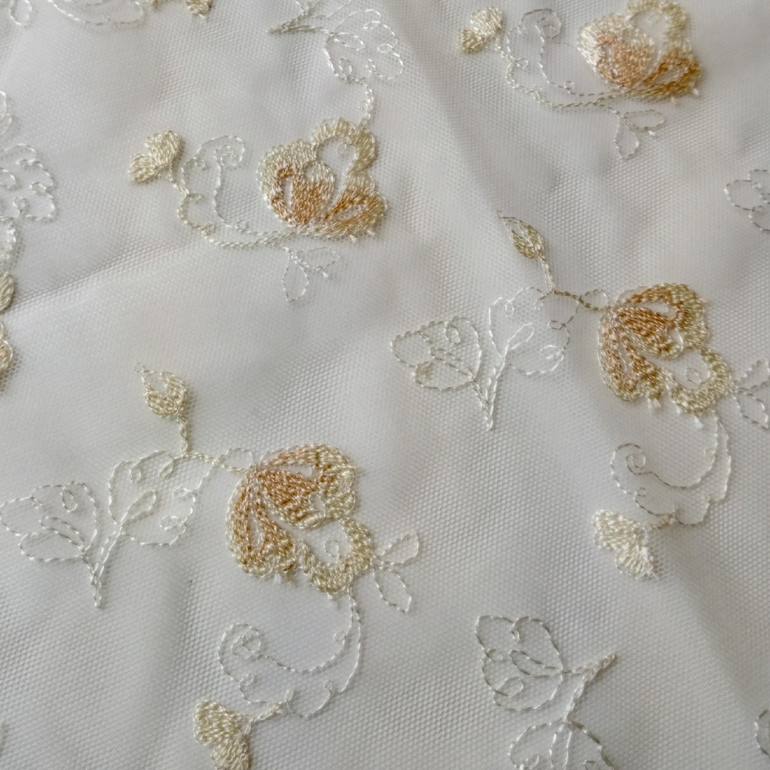 Kreativpaket Dessousset in Champagner | Alloverspitze